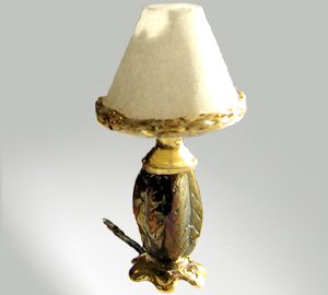 Fancy Incised Table Lamp