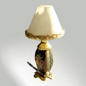 Fancy Incised Table Lamp 