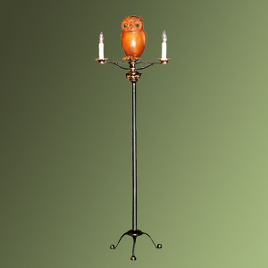 Candlestand with Owl
