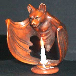 Bat with Candle
